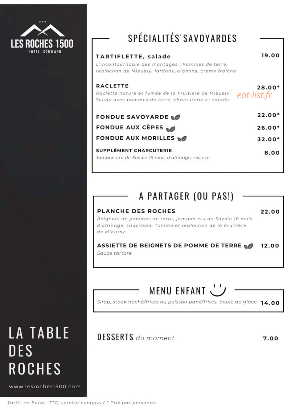 La Table des Roches — carte page 2