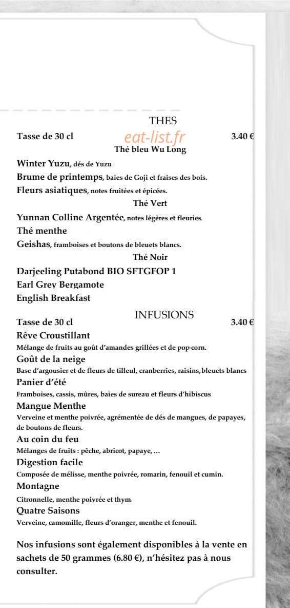 Restaurant La Carline — carte page 6