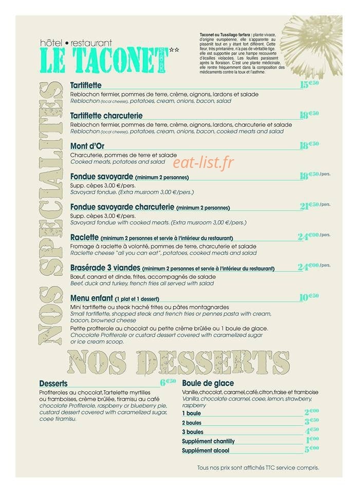 le taconet — carte page 2