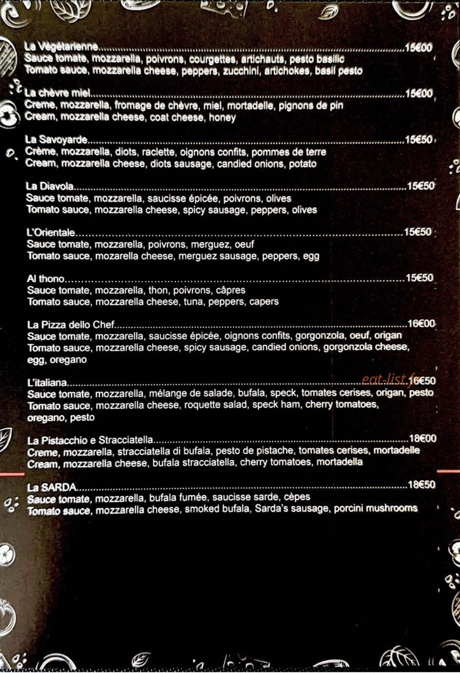 La Casa Sarda — carte page 2