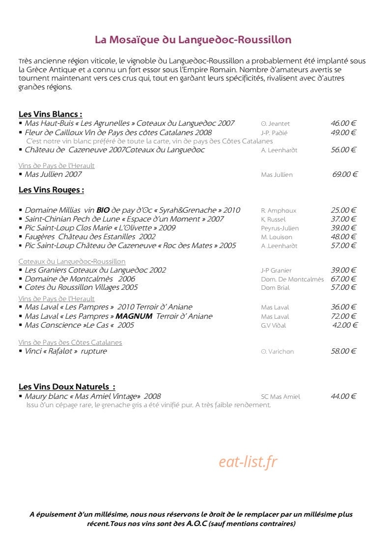 Confins des Sens — carte page 11