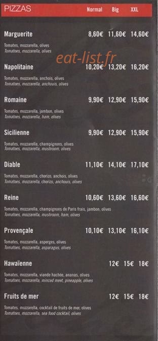 La Bohème — carte page 2