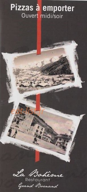 La Bohème — carte page 1