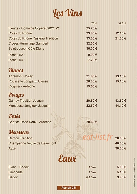 La Clé des Annes — carte page 3