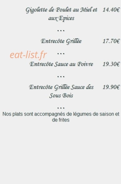 La Ferme du Pépé — carte page 7