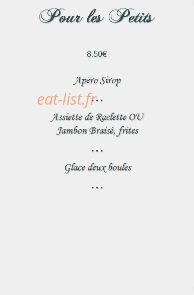 La Ferme du Pépé — carte page 11