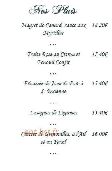 La Ferme du Pépé — carte page 6