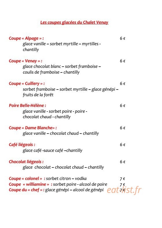 Le Chalet Venay — carte page 5