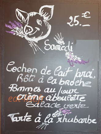 Bistrot des 2 ponts — carte page 1