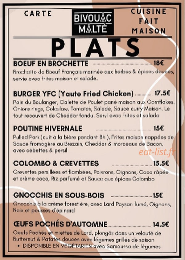 Bivouac Malté — carte page 2