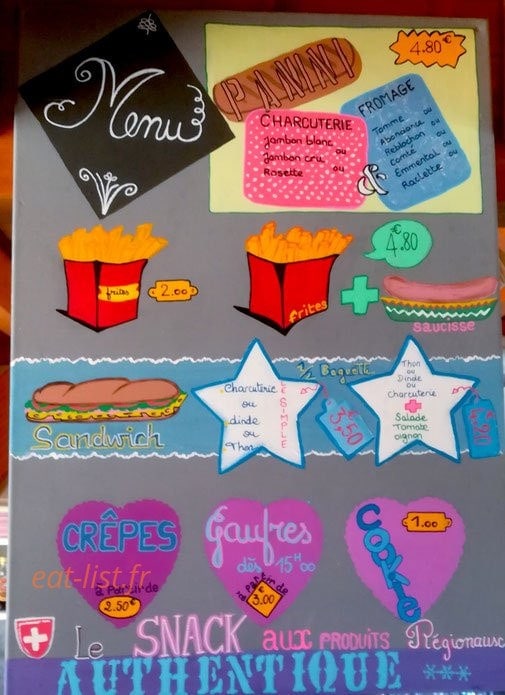 La K'fête — carte page 1