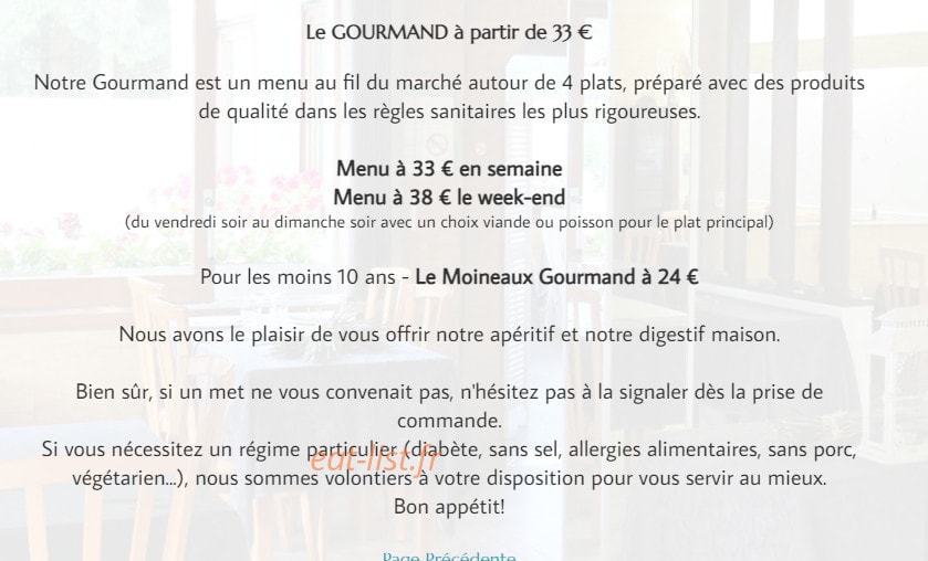 Les Moineaux — carte page 1
