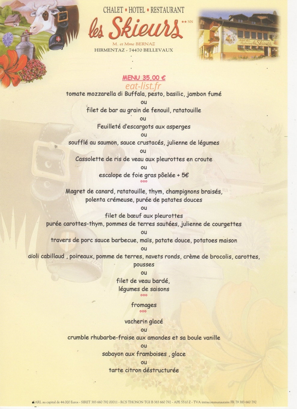 Les Skieurs — carte page 2