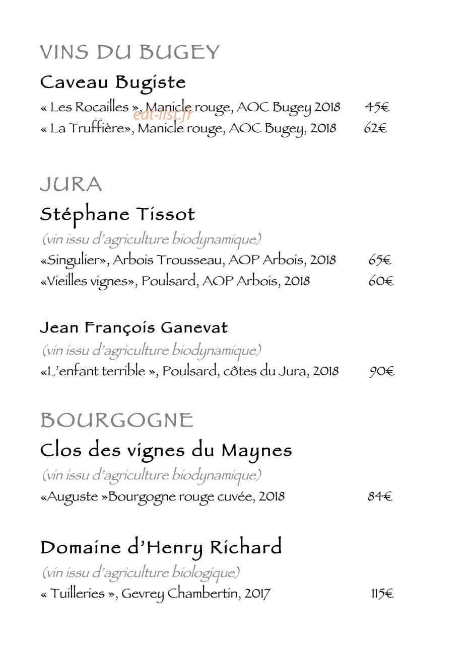 Le Moulin de Léré — carte page 9