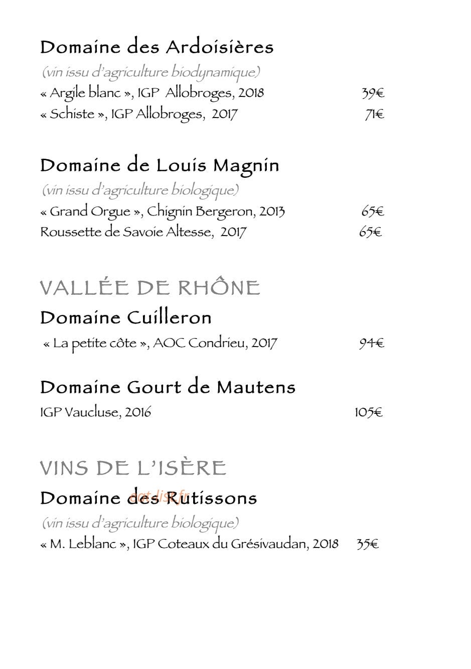 Le Moulin de Léré — carte page 5