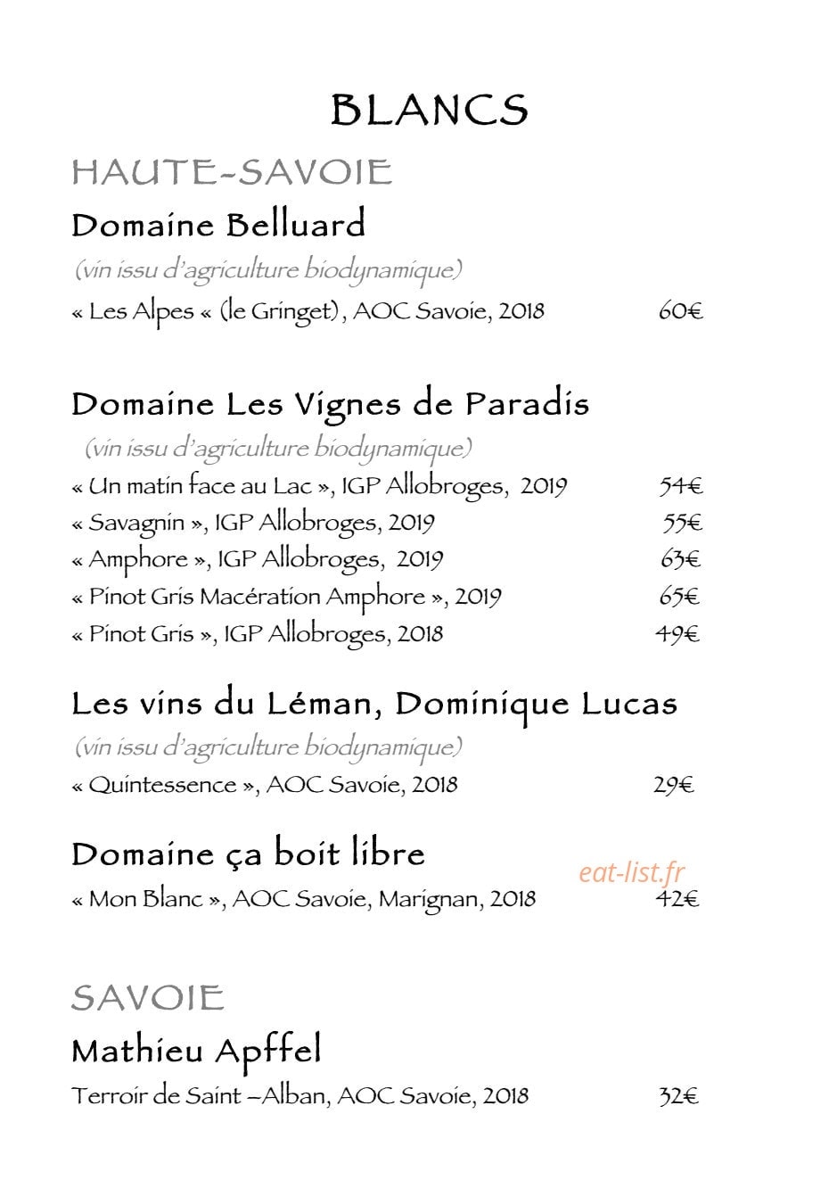 Le Moulin de Léré — carte page 3
