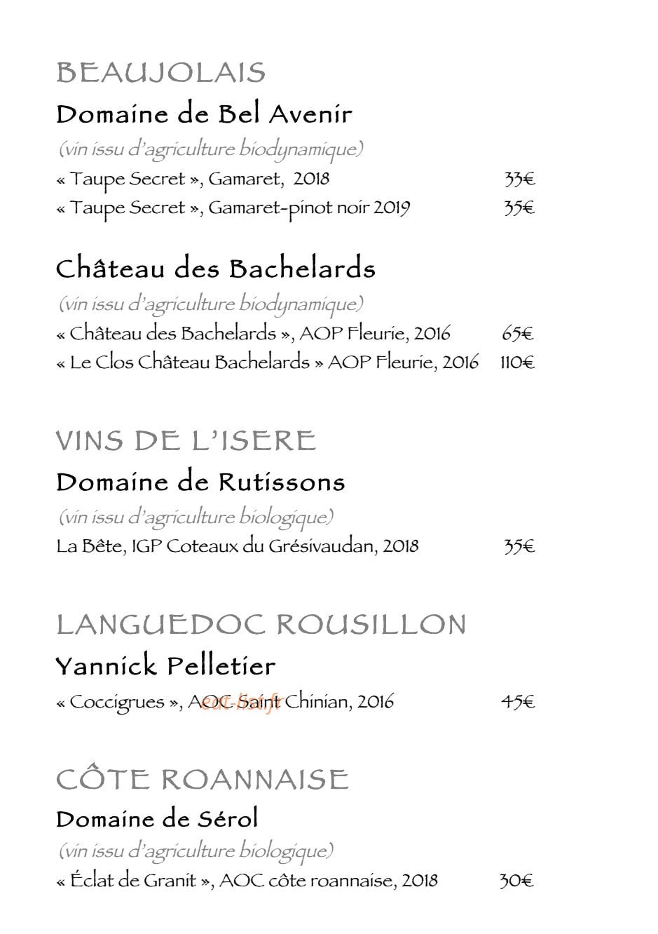 Le Moulin de Léré — carte page 11