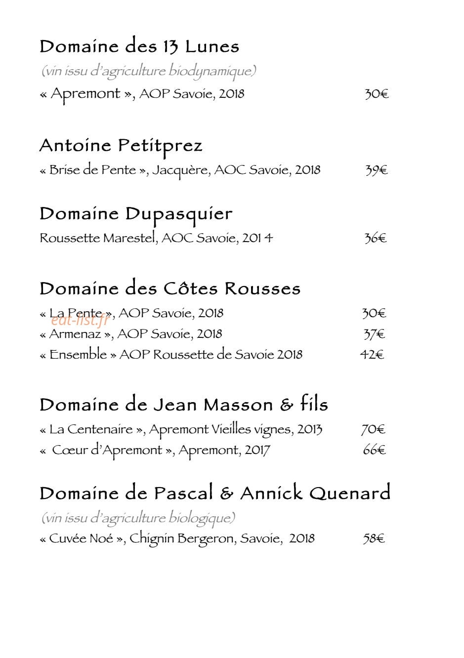 Le Moulin de Léré — carte page 4