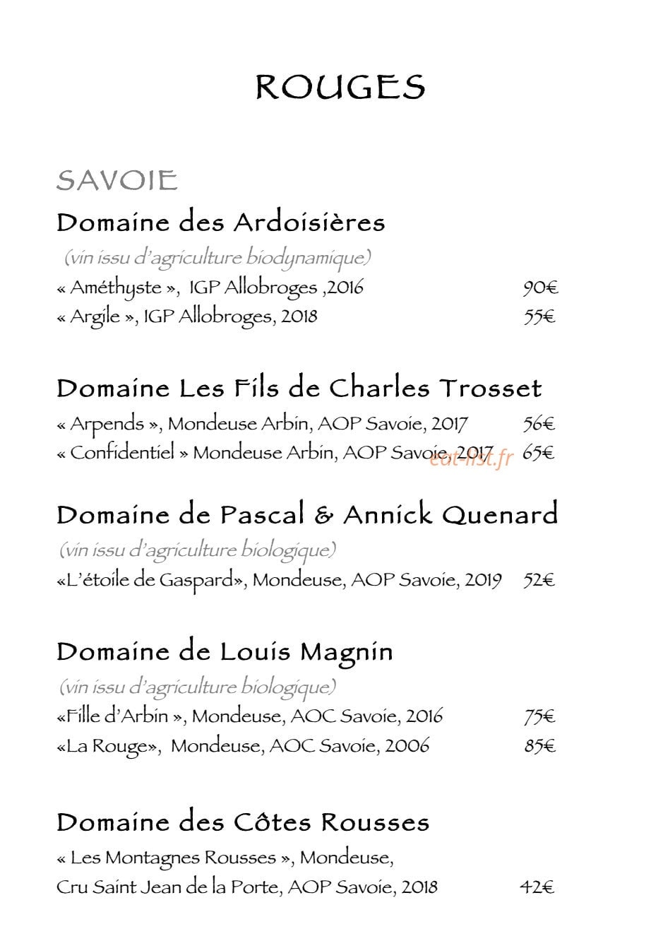 Le Moulin de Léré — carte page 8