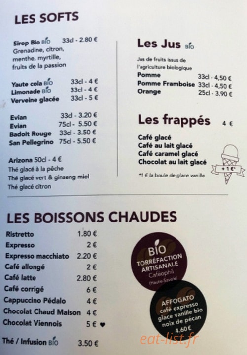Crêperie Pédalo — carte page 5