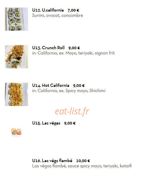 Koko Sushi — carte page 14