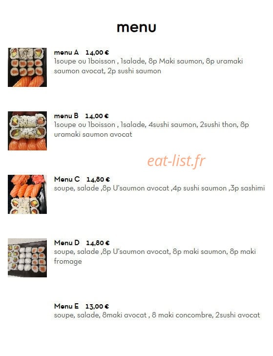 Koko Sushi — carte page 19