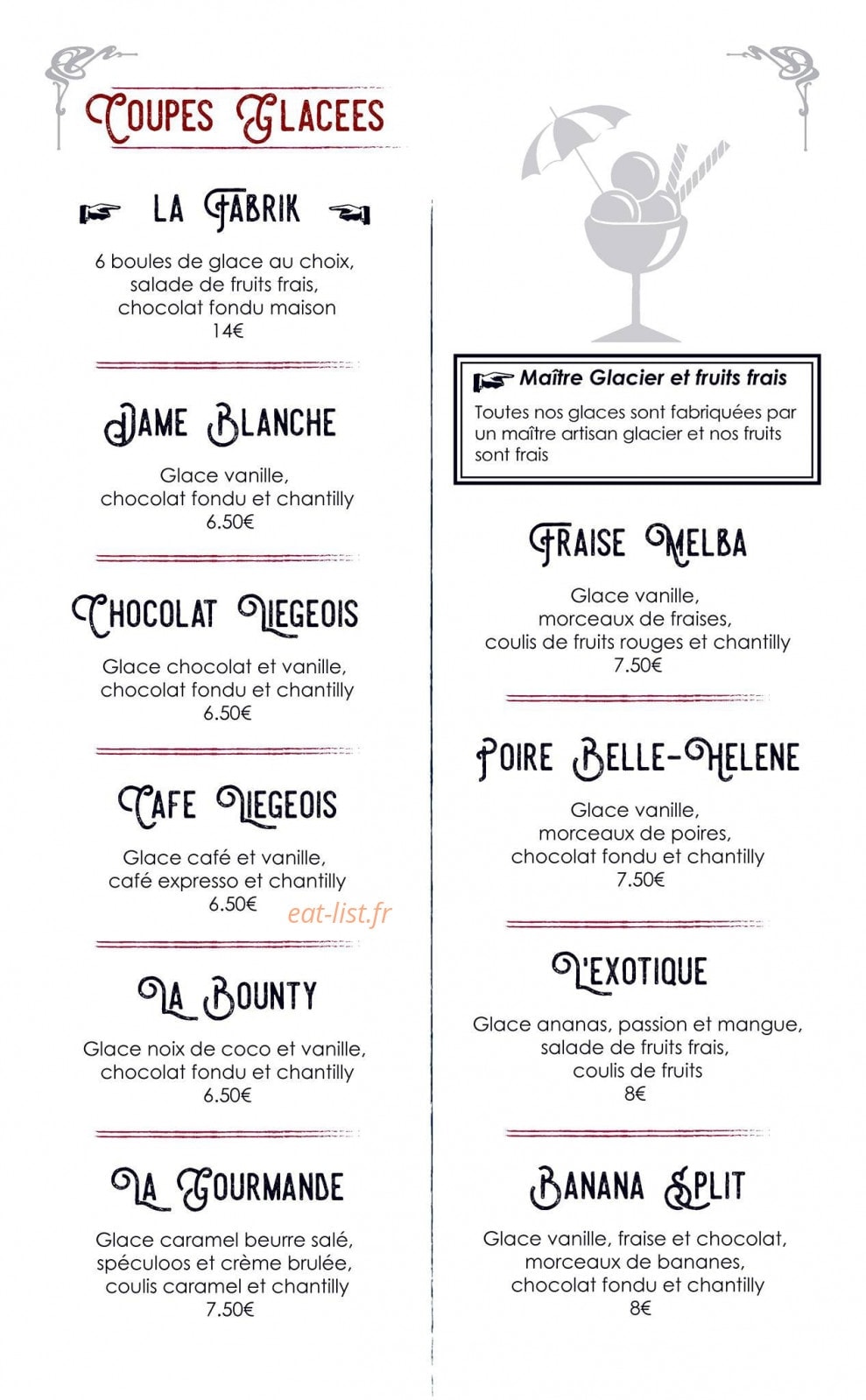 La Fabrik — carte page 4