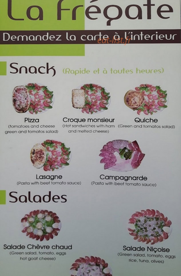 La Frégate — carte page 1