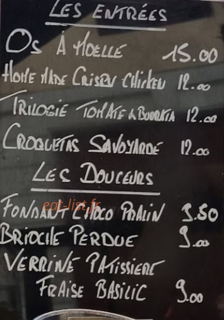 Le Bar'back — carte page 1