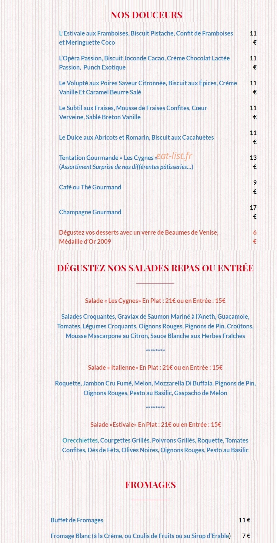 Les Cygnes — carte page 12
