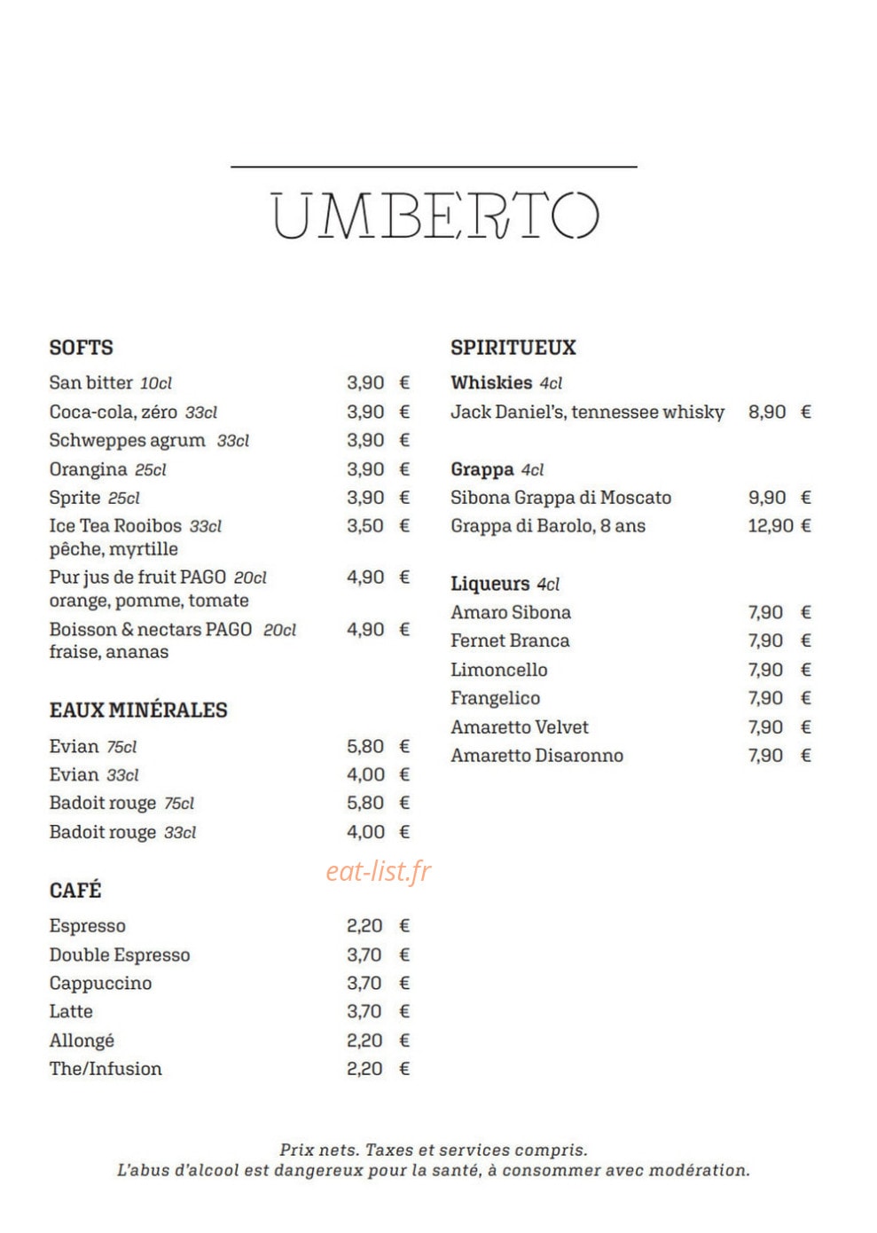 Umberto — carte page 3