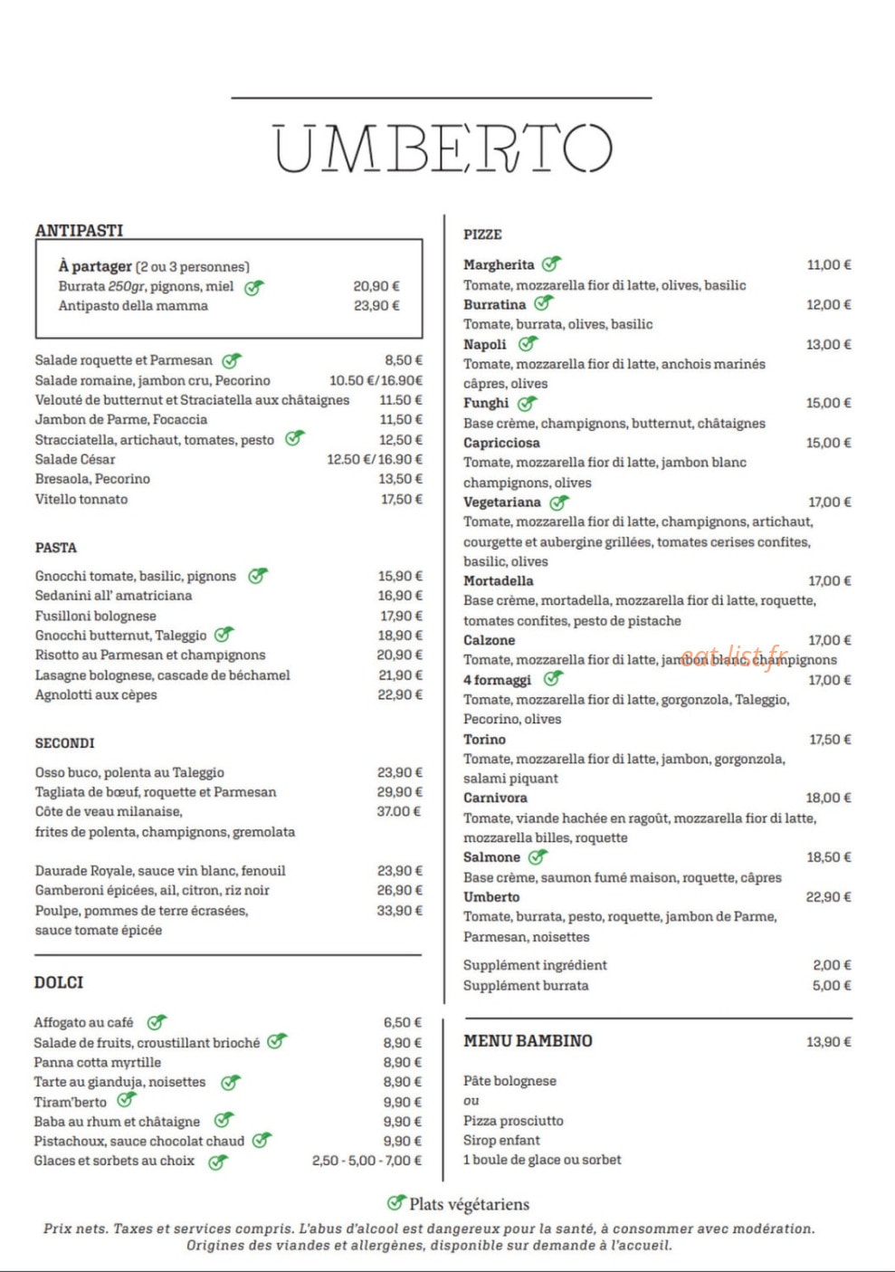 Umberto — carte page 1