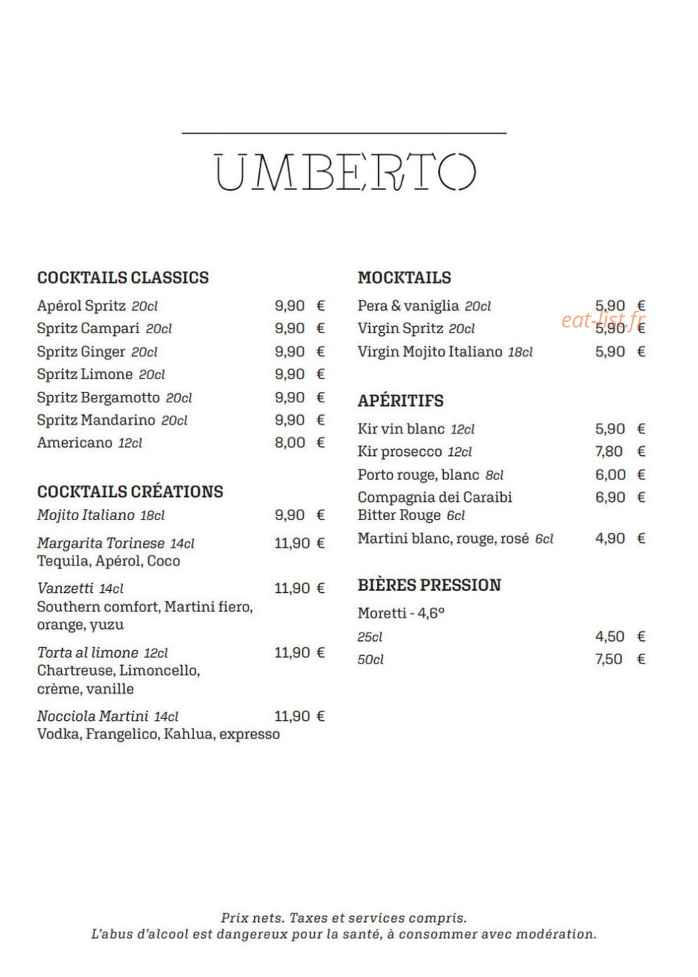 Umberto — carte page 2