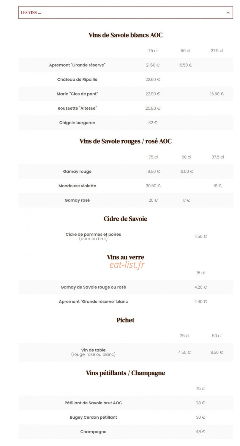 Le Temple du Fromage — carte page 3