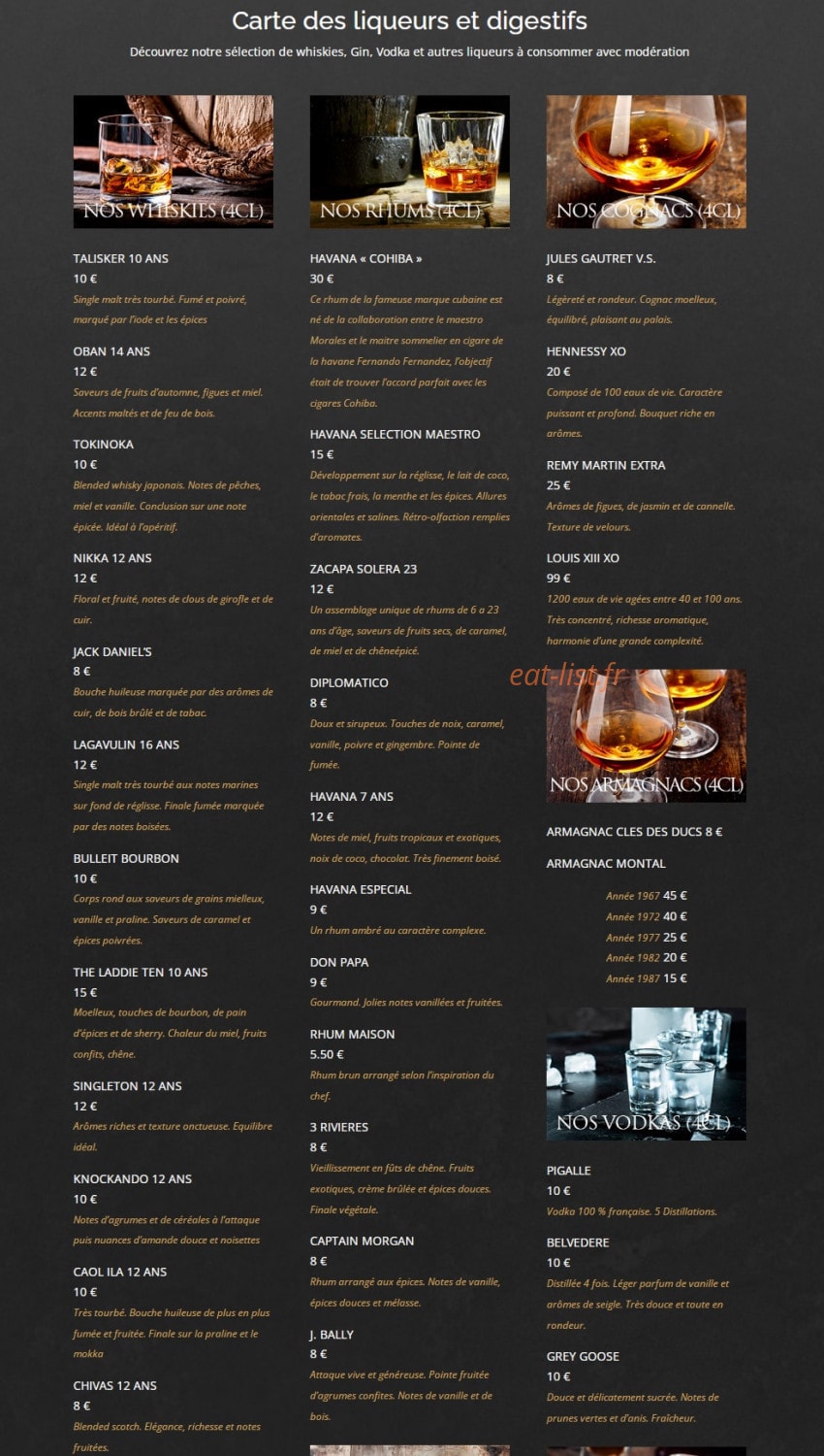 Tibetan Café — carte page 12