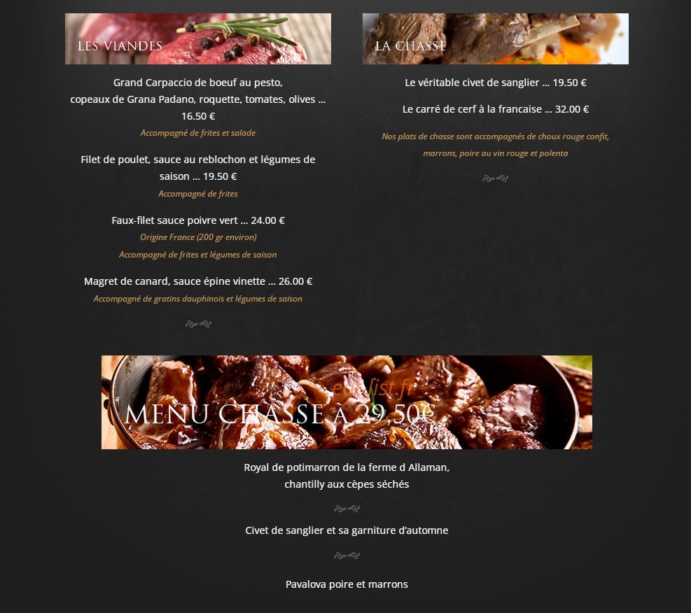 Tibetan Café — carte page 3