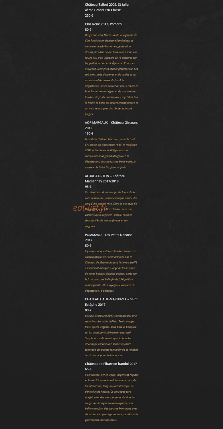Tibetan Café — carte page 11