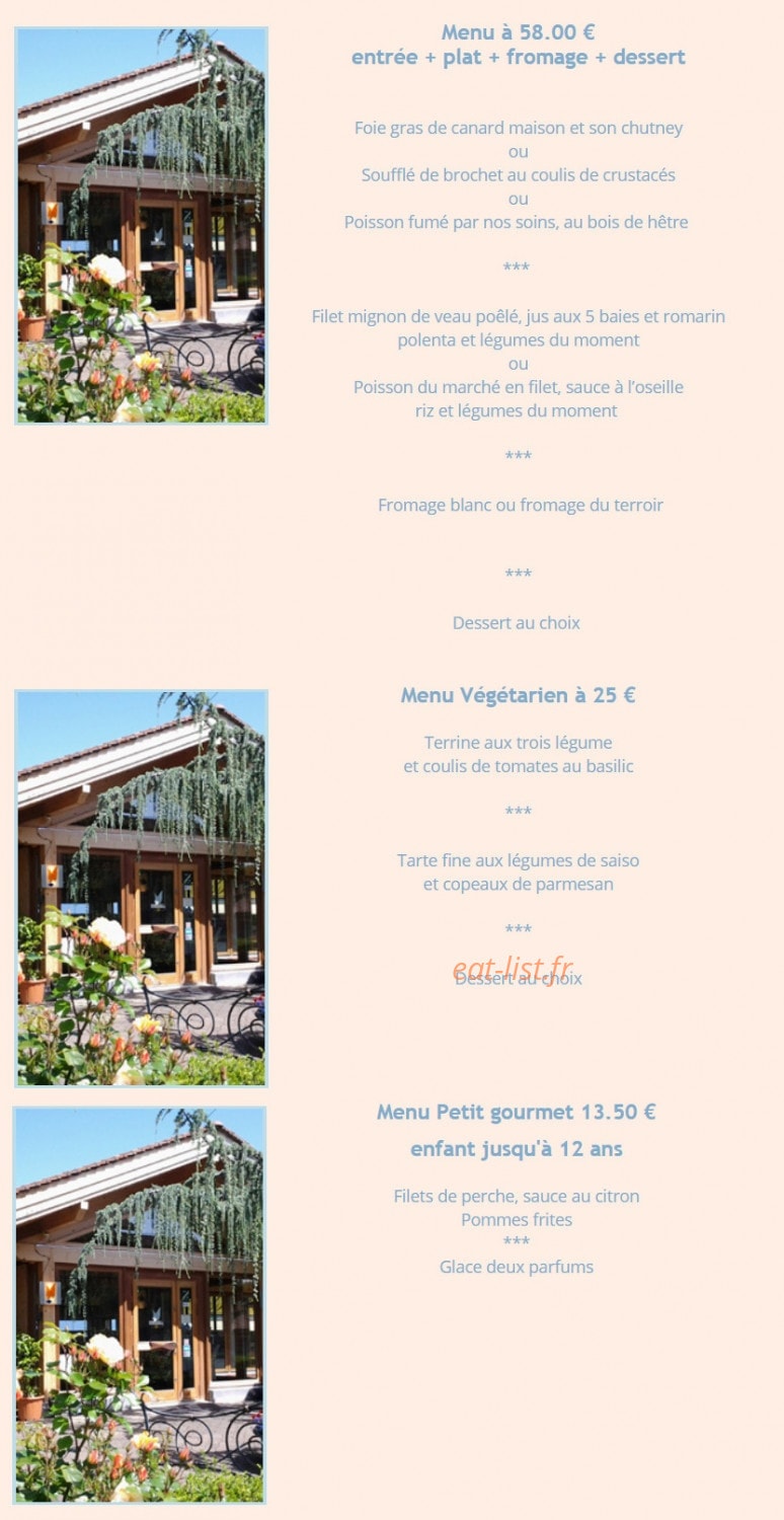 Auberge du Bacouni — carte page 4