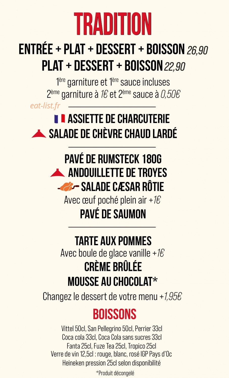 Courtepaille — carte page 6