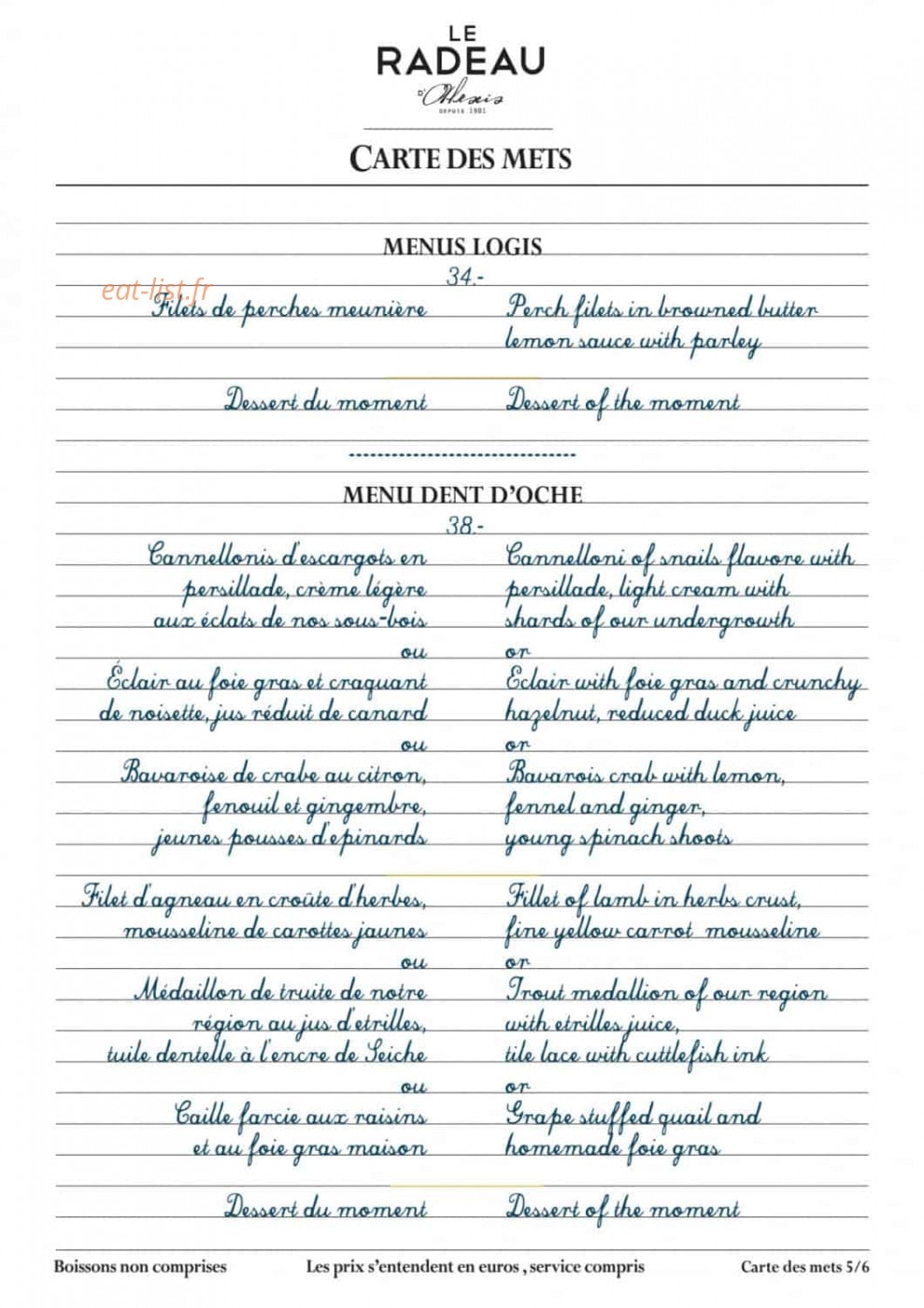 Le Radeau d'Alexis — carte page 5