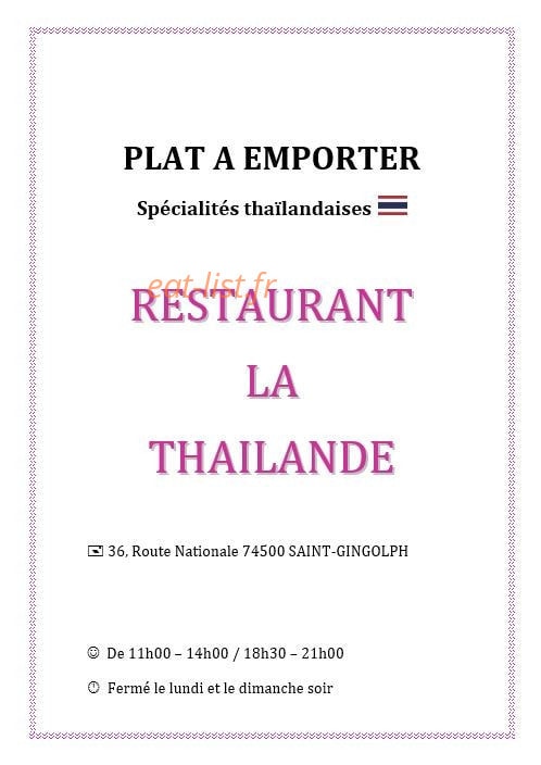 La Thaîlande — carte page 1