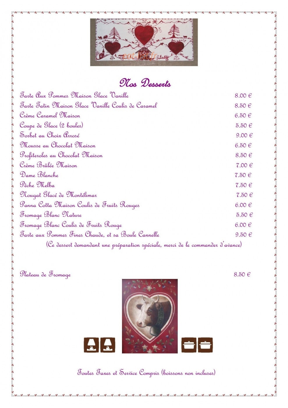 Le Bellevue — carte page 3