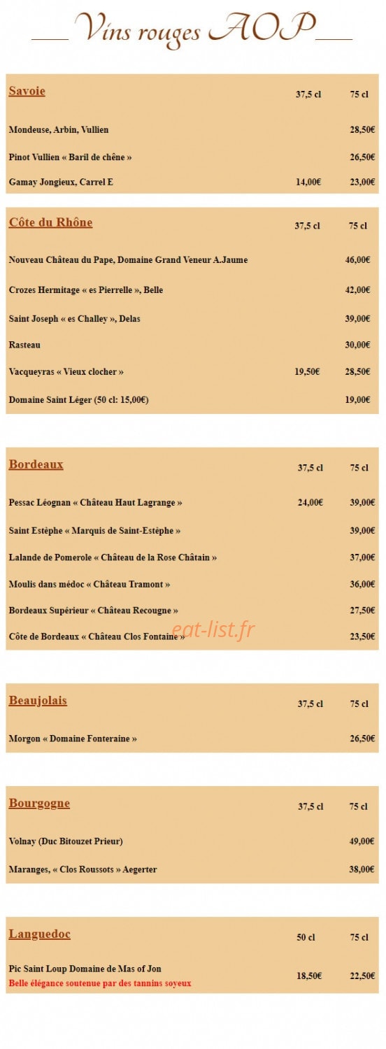Le Saint Nicolas — carte page 10