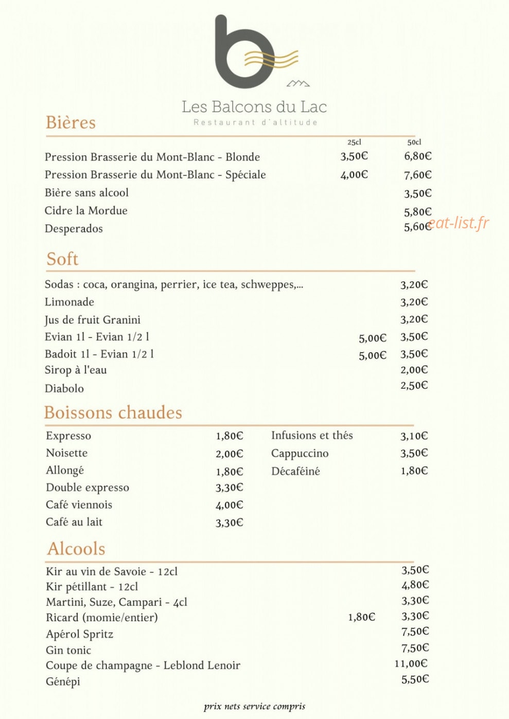 Les Balcons du Lac — carte page 2
