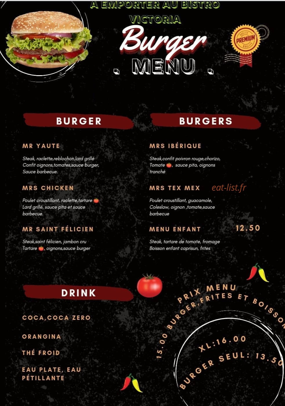 Bistro Victoria — carte page 2