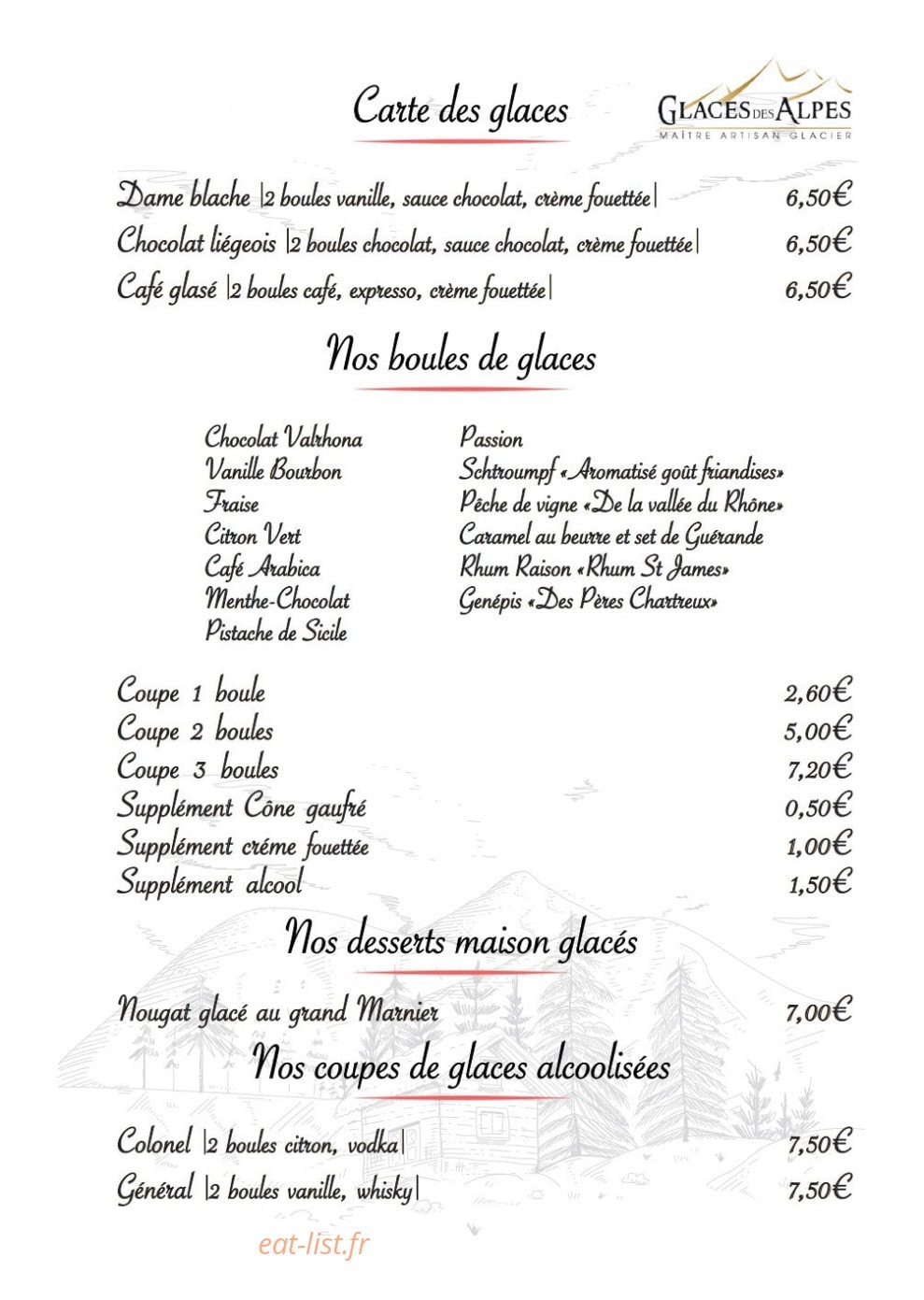 Chez Mano — carte page 9