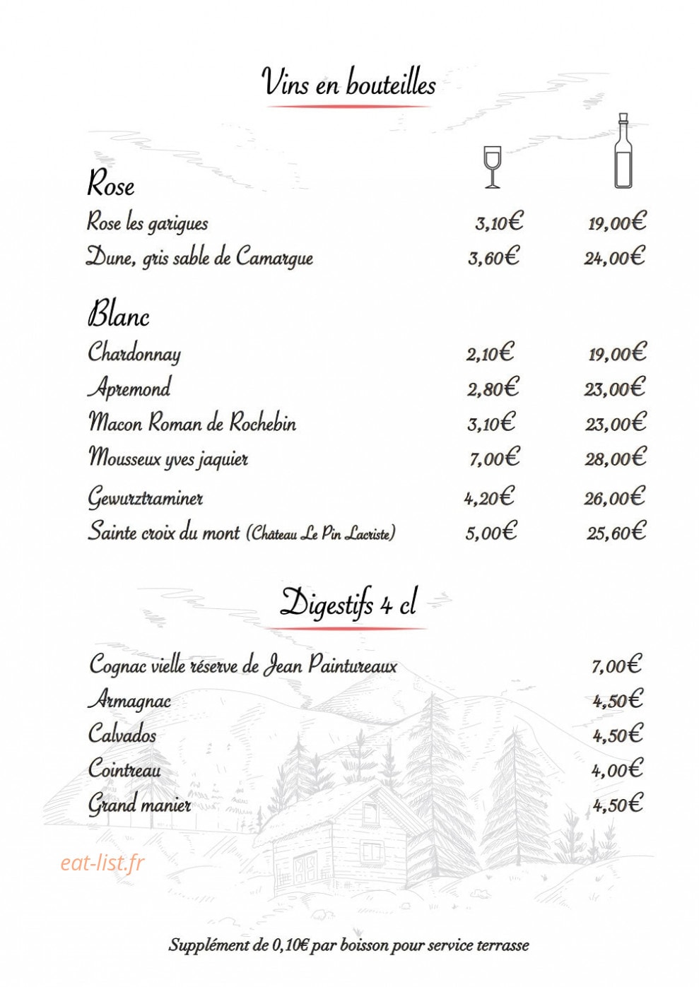 Chez Mano — carte page 7