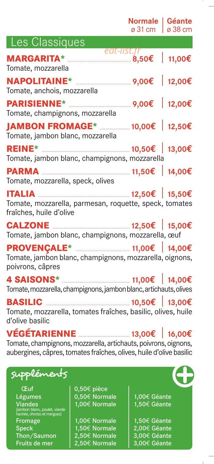 Pizza du Vuache — carte page 3
