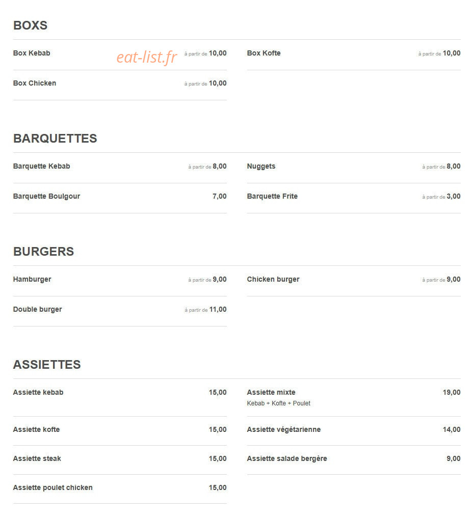 Star kebab — carte page 2