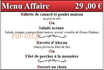 Alb Hôtel — carte page 2